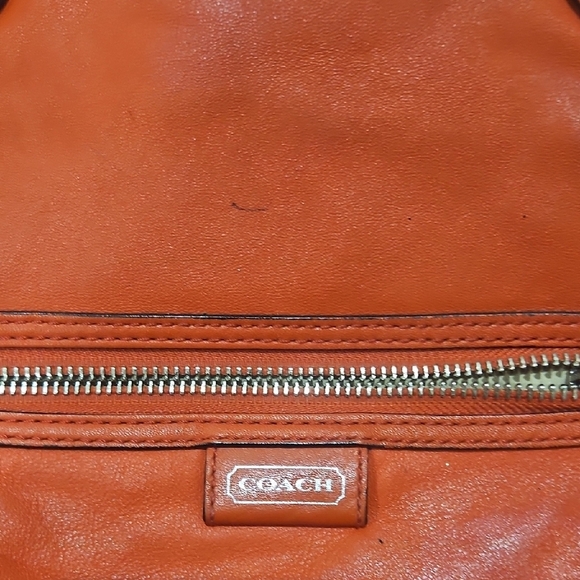 Coach Vibrant Red Leather Shoulder Bag - Picture 11 of 11